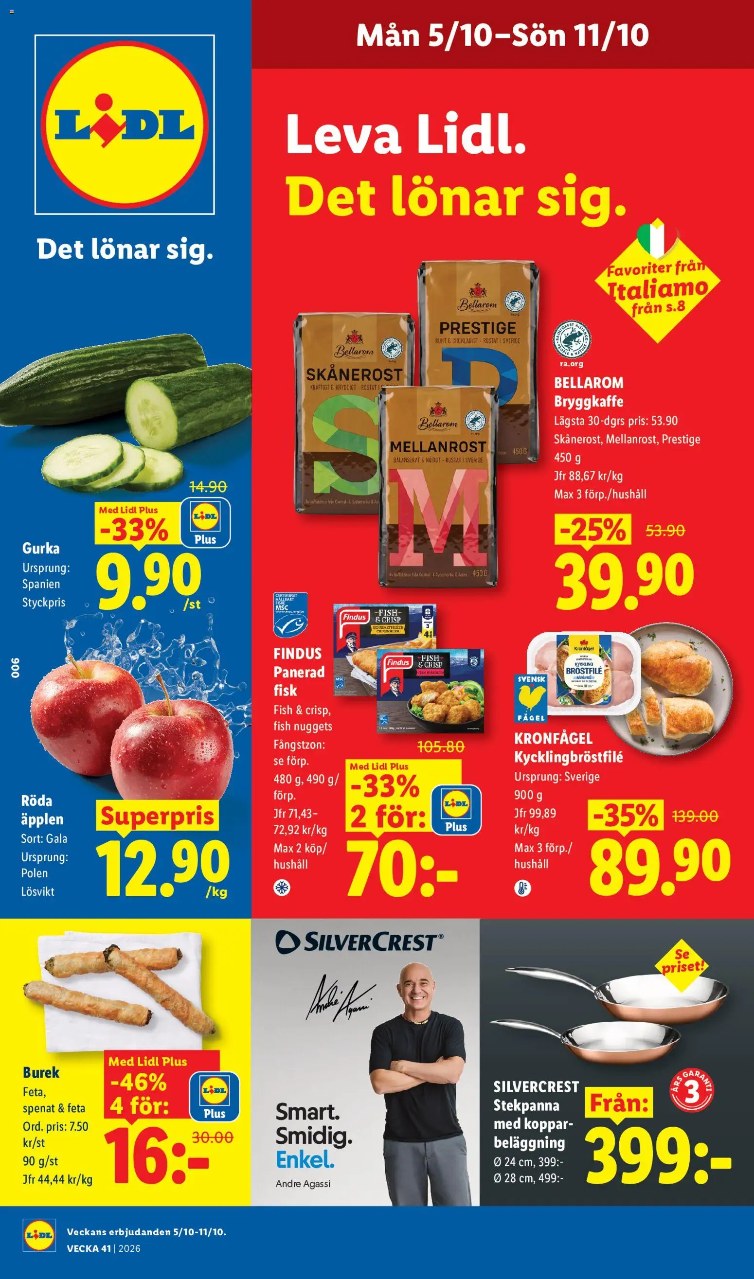 Förhandsgranska reklamblad Lidl erbjudanden från butik Lidl gäller från 05/10/2026