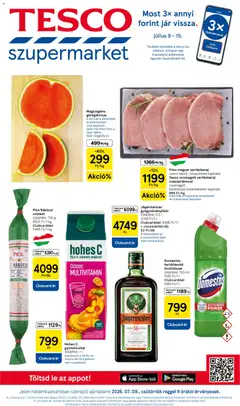 Tesco - Tesco Szupermarket akciós újság megtekintése, amely érvényes 2026.07.09.-től