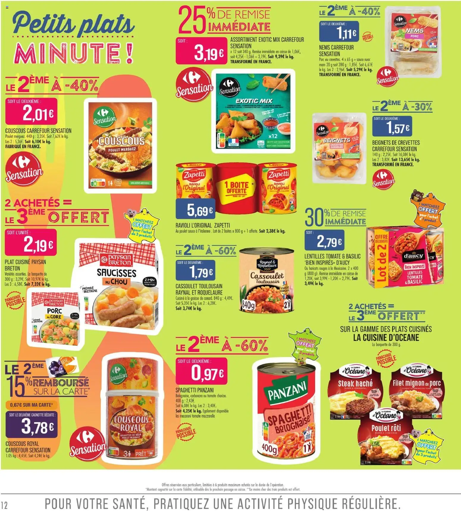 Prévisualisation de Match Supermarché prospectus du magasin Match Supermarché formulaire valide 01/09/2026 - Filet mignon, Cassoulet, Mozzarella, Tomate, Ravioli, Filet mignon de porc, Haricots, Crevettes