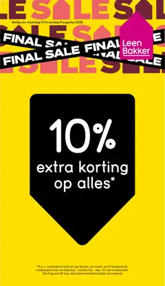 Voorbeeld van Leen Bakker folder van winkel Leen Bakker geldig vanaf 03-08-2026