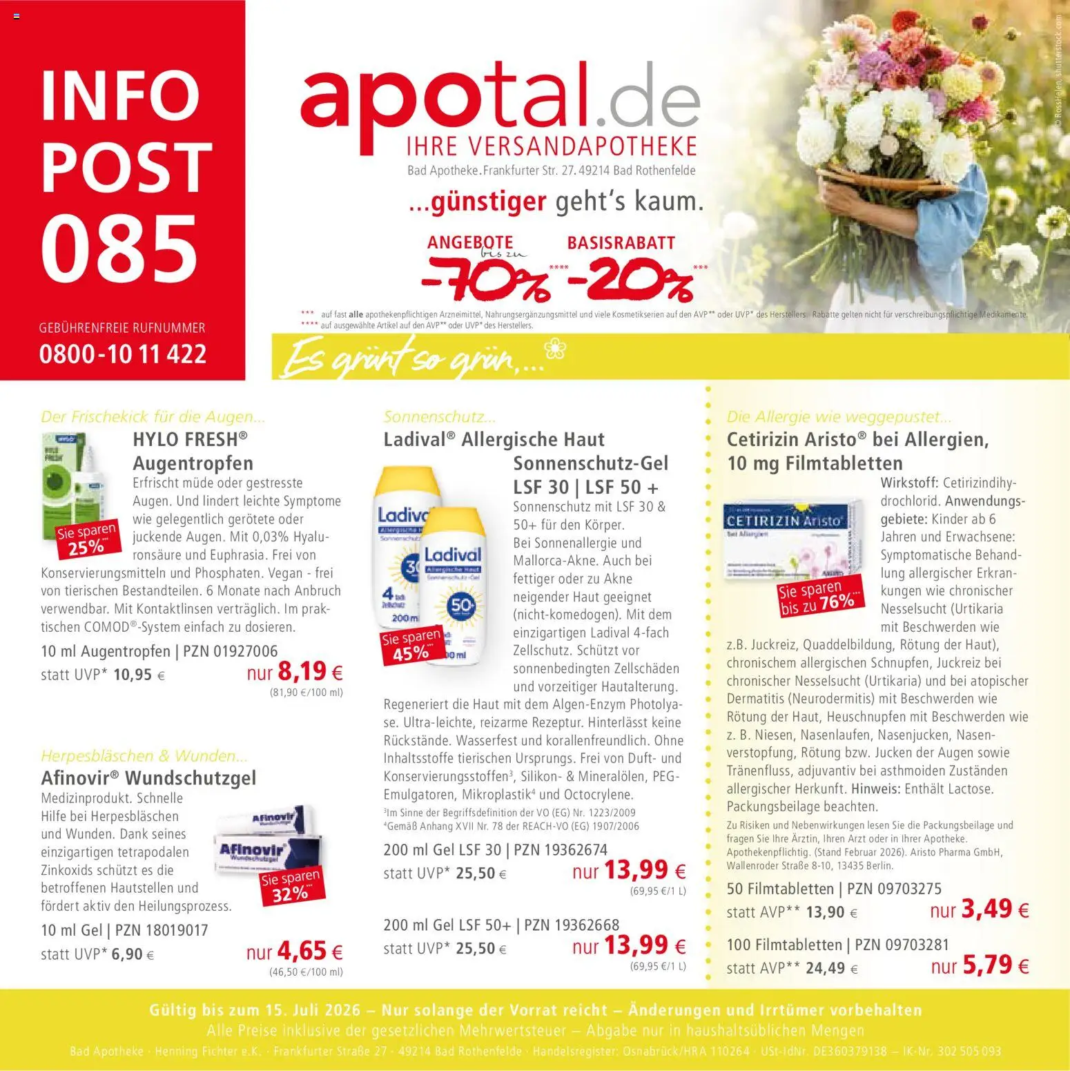 Vorschau von dem Prospekt des Geschäftes Apotal, gültig ab dem 05.05.2026