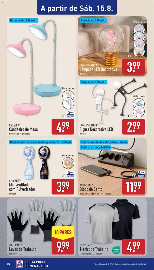 Novo folheto Aldi a partir de 10/08