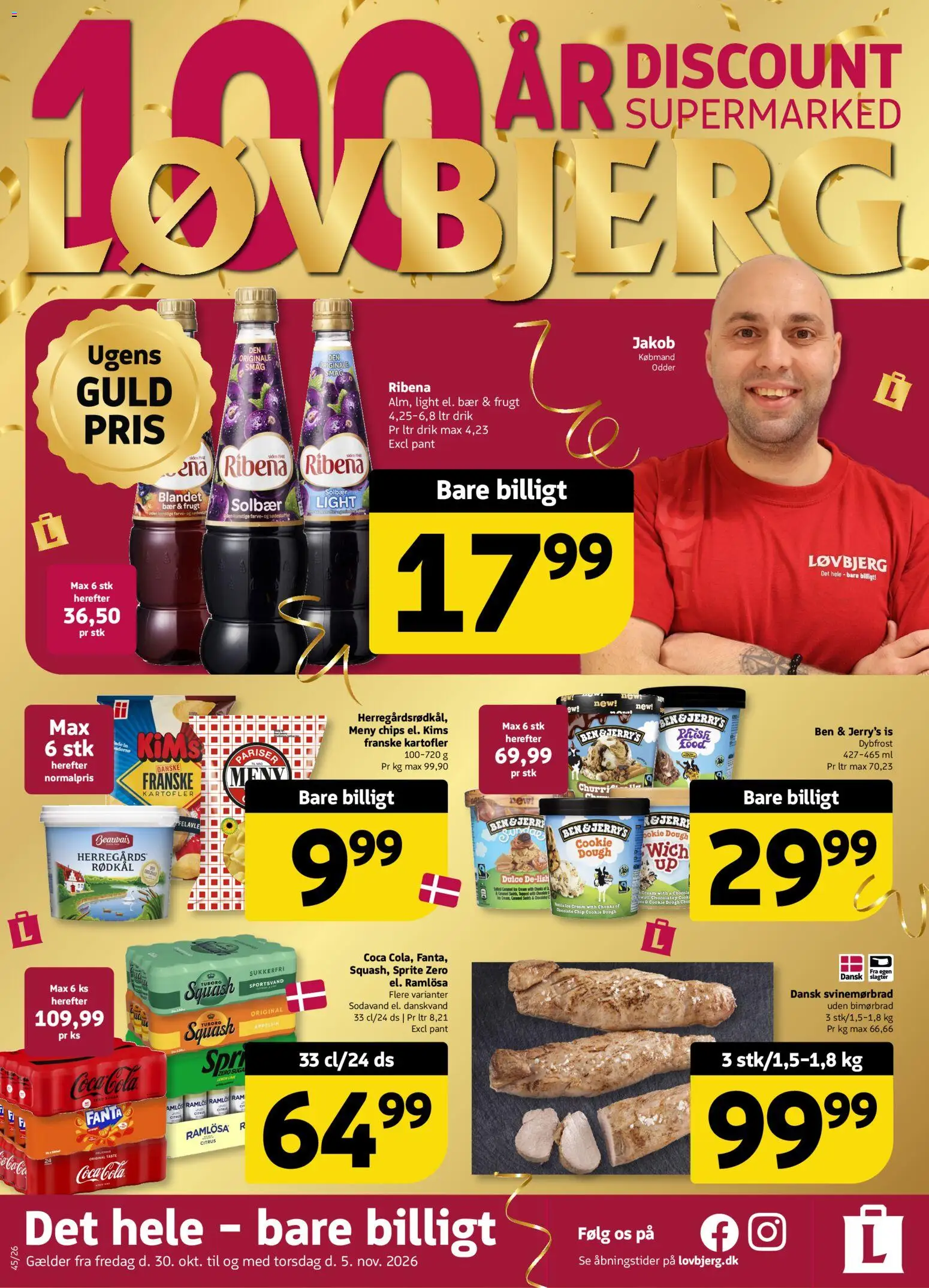 Eksempel på tilbudsavis Løvbjerg - Tilbudsavis uge 45 fra butik Løvbjerg gyldig fra 30/10/2026