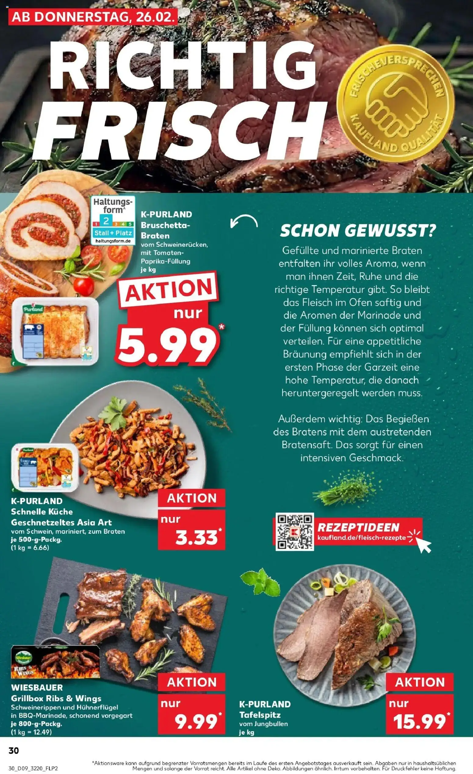Vorschau von dem Prospekt des Geschäftes Kaufland, gültig ab dem 26.02.2026 - Küche, Tafelspitz, Fleisch, Ofen, Tomaten