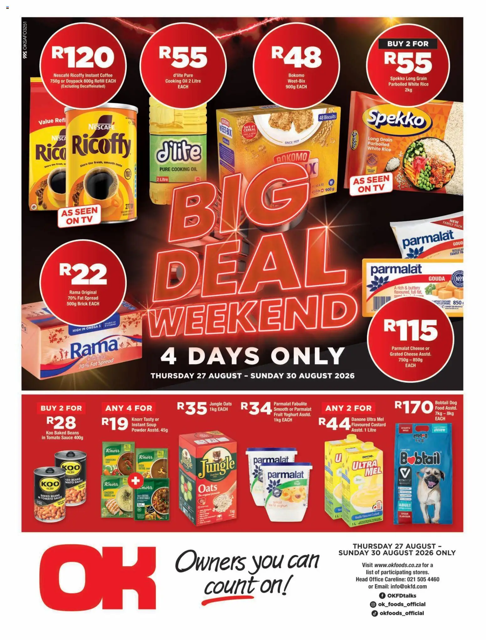 Preview of OK Foods flyer valid from 27/08/2026