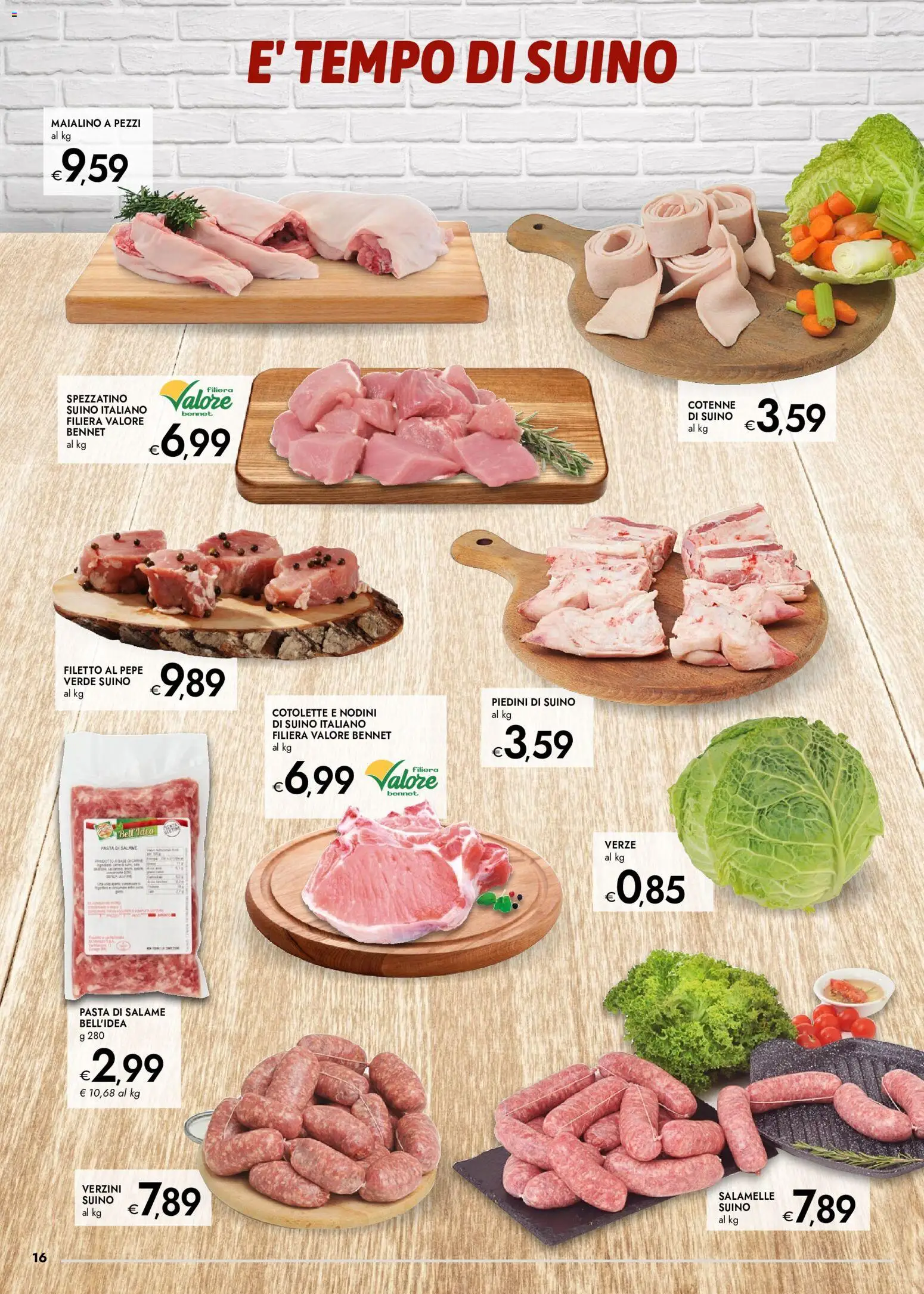 Anteprima dell'opuscolo bennet volantino dal negozio bennet valido da 22/10/2026 - Pasta, Pepe, Salame, Filetto, Suino