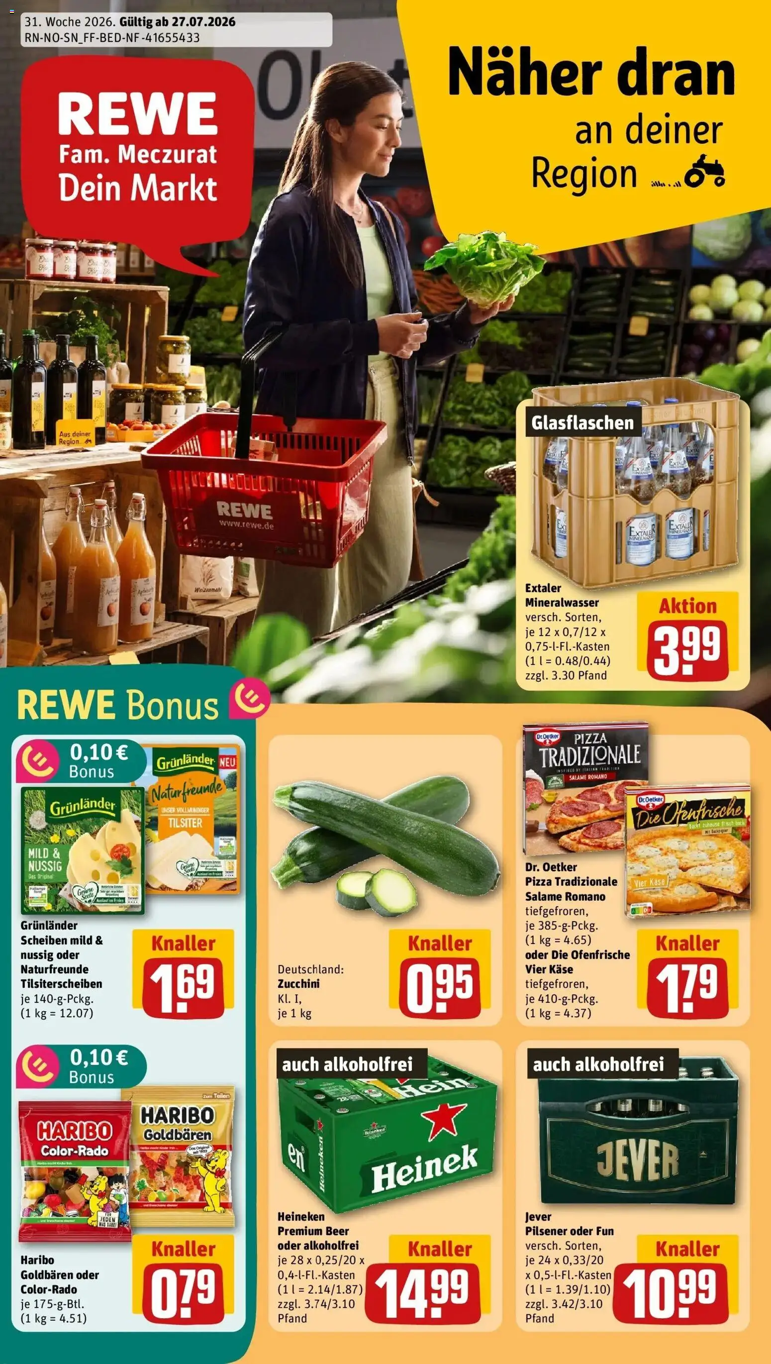 Vorschau von dem Prospekt des Geschäftes Rewe, gültig ab dem 27.07.2026