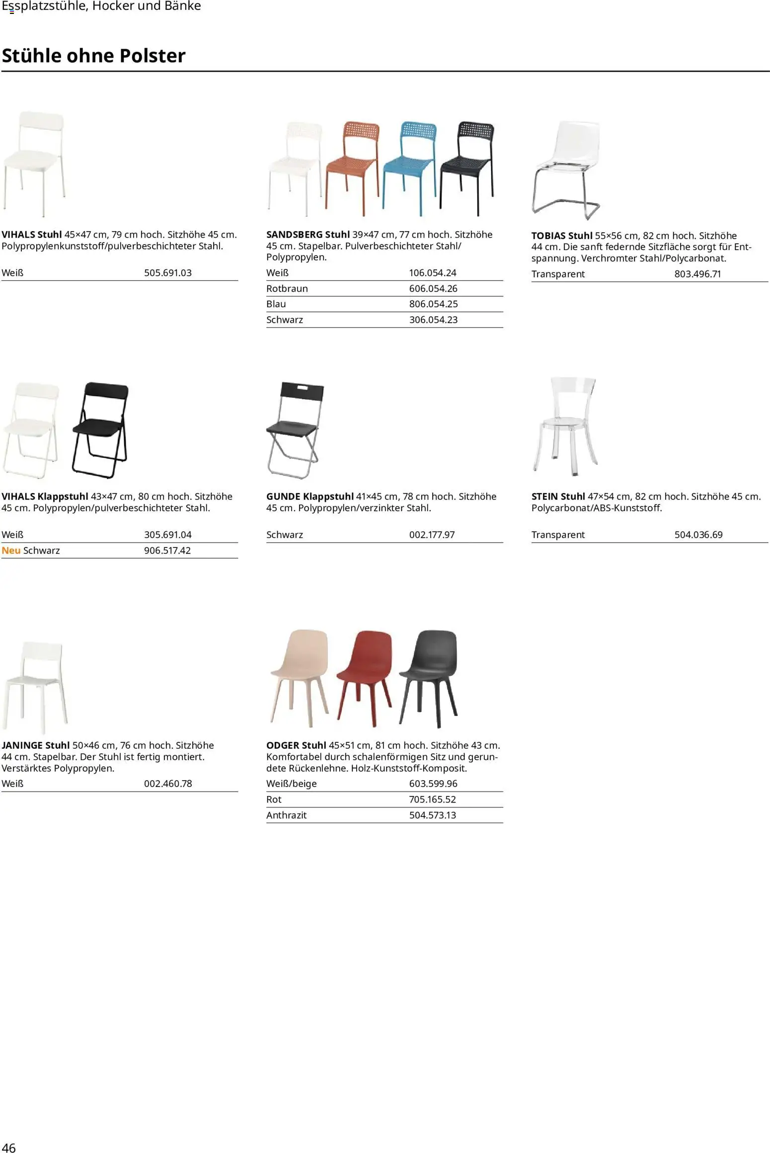 Vorschau von dem Prospekt des Geschäftes Ikea, gültig ab dem 11.09.2026 - Stuhl, Hocker
