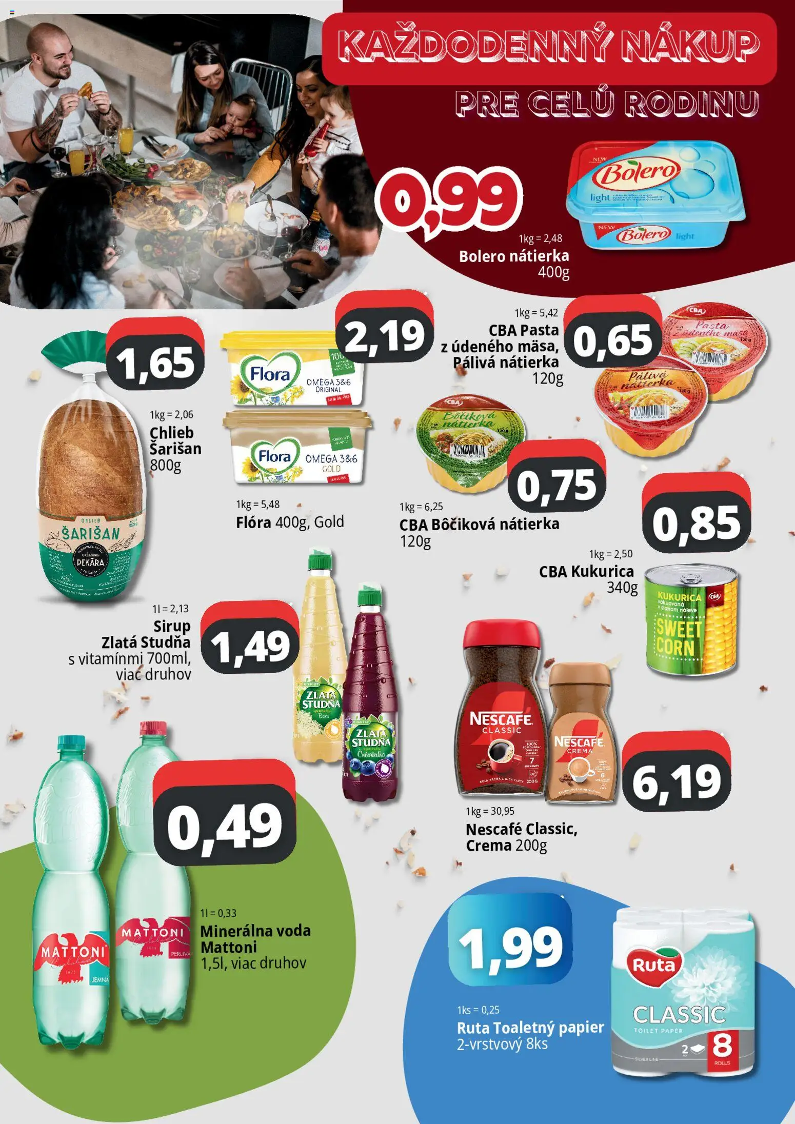 Náhľad CBA Komfos letáku platného od 01.10.2026