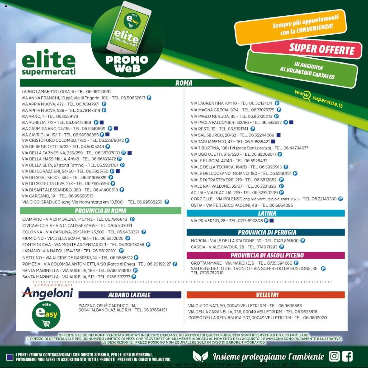 Anteprima dell'opuscolo Elite Supermercati volantino Novembre Conveniente dal negozio Elite Supermercati valido da 06/11/2026