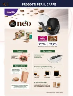 Anteprima dell'opuscolo Unieuro volantino Caffè dal negozio Unieuro valido da 17/09/2026