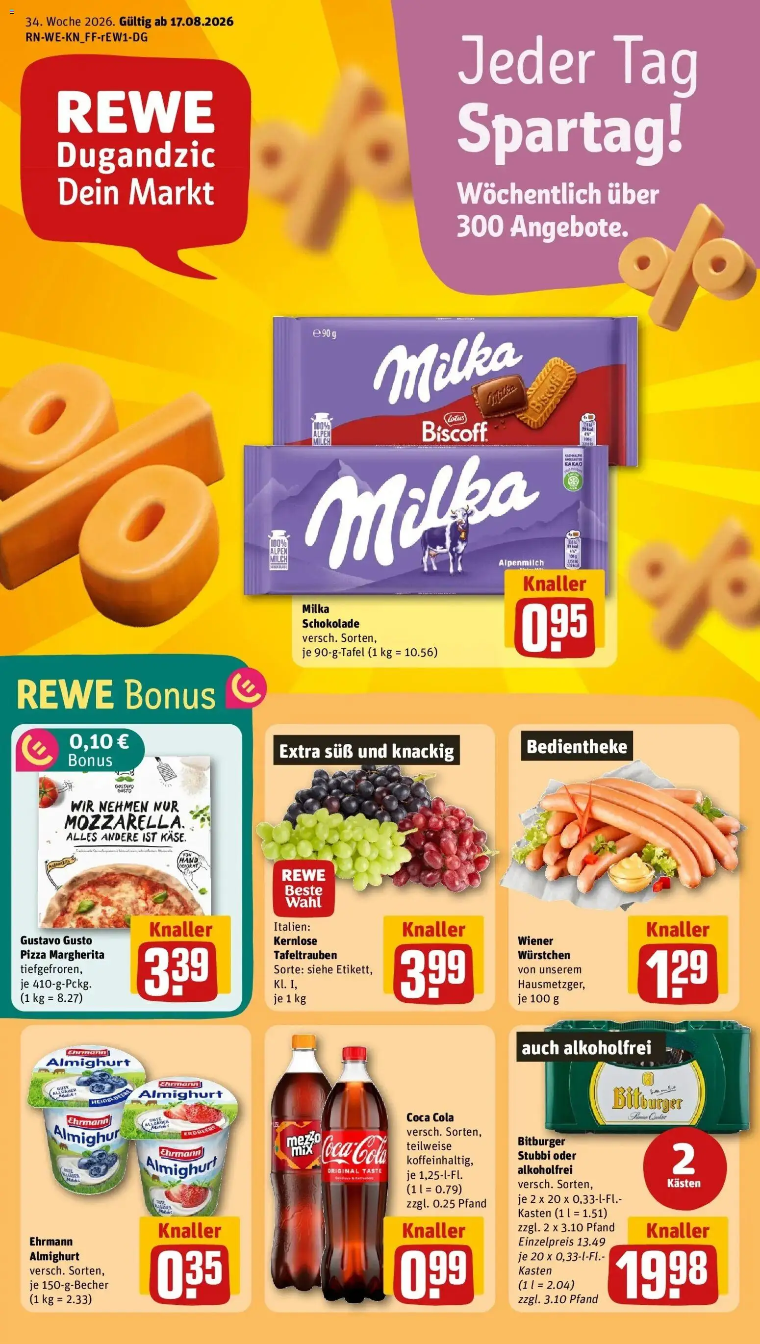 Vorschau von dem Prospekt des Geschäftes Rewe, gültig ab dem 17.08.2026