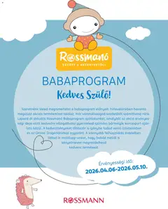 Rossmann - Rossmann Babaprogram megtekintése, amely érvényes 2026.04.06.-től