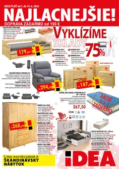 Náhľad IDEA nábytok letáku platného od 01.06.2026