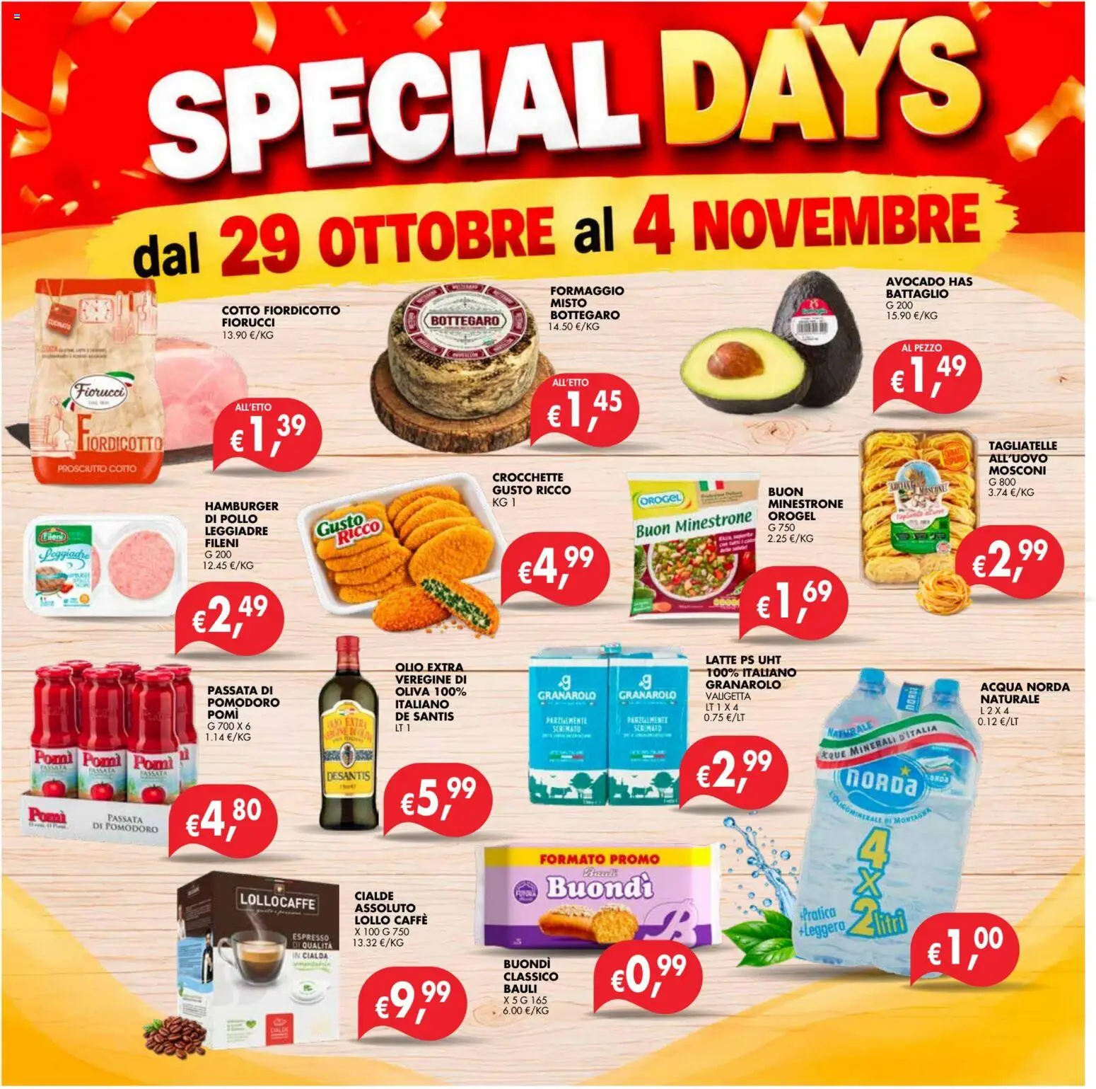Anteprima dell'opuscolo Coal volantino èccoMi Cesena dal negozio Coal valido da 22/10/2026 - Hamburger, Caffè, Pollo, Pomodoro, Formaggio, Olio, Cialda, Crocchette