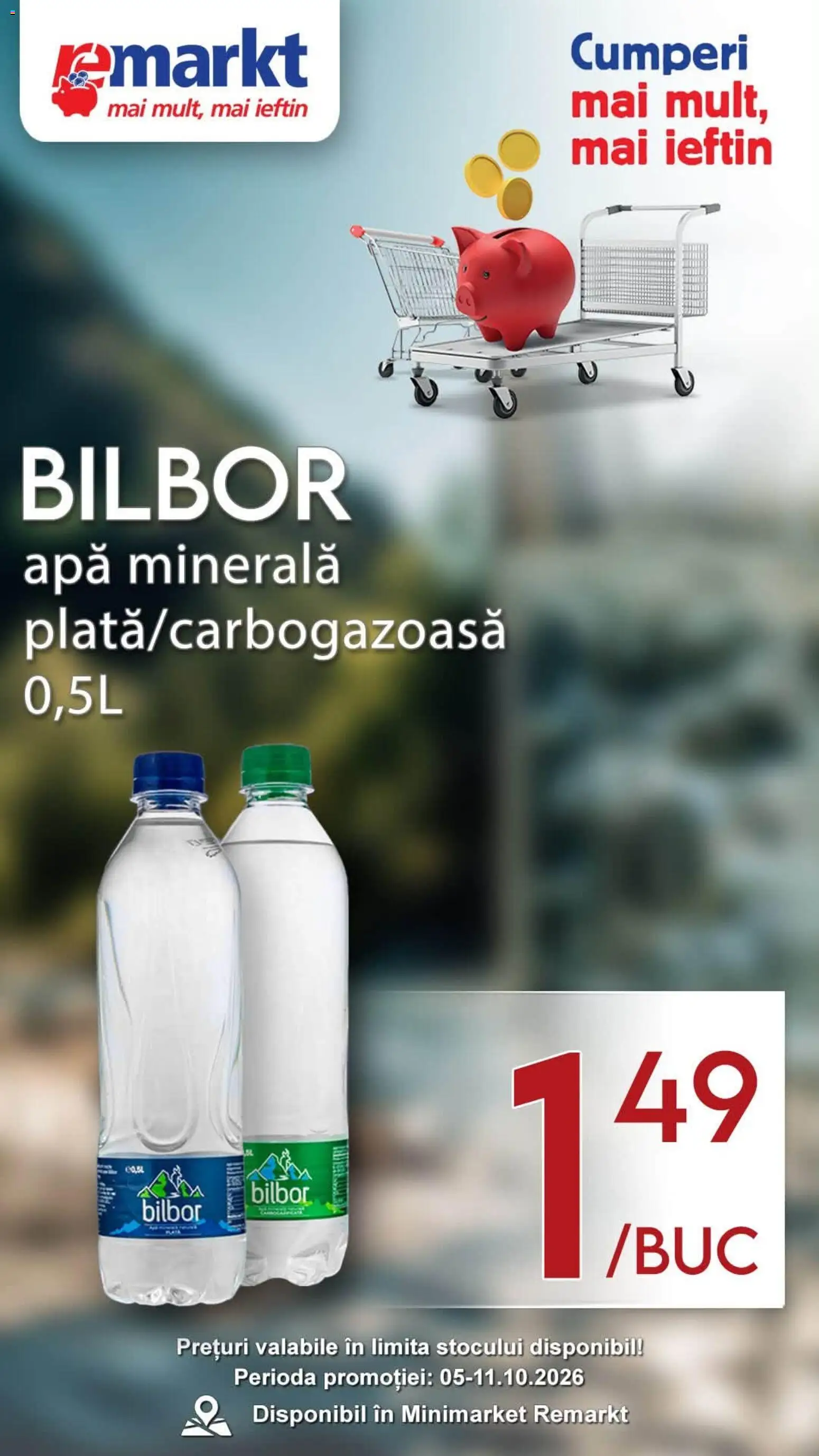 Previzualizarea de cataloage: Remarkt Remarkt Weekend valabil de la 10.10.2026 - Apă, Apa minerala