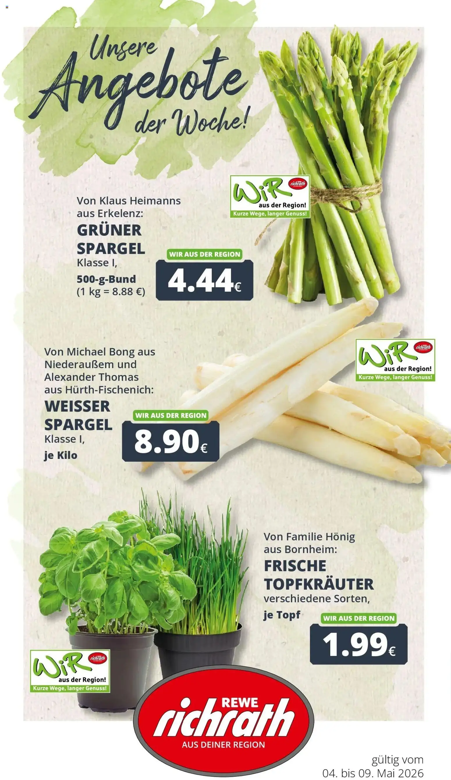Vorschau von dem Prospekt des Geschäftes Rewe, gültig ab dem 04.05.2026