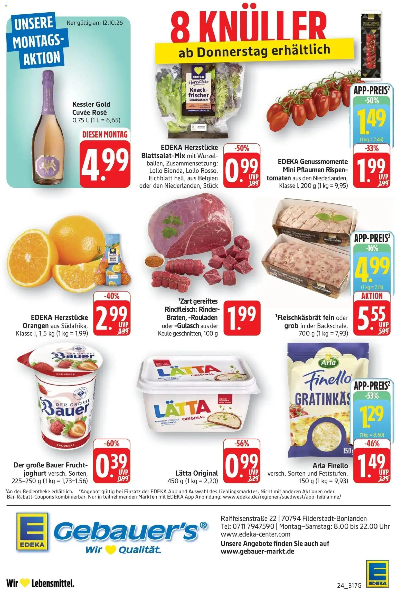 Vorschau von dem Prospekt des Geschäftes Edeka, gültig ab dem 12.10.2026