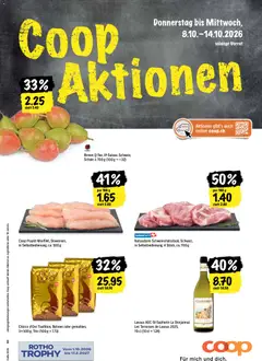 Vorschau des Merkblatts Coop aktionen vom Shop Coop gültig von 08.10.2026 bis 14.10.2026