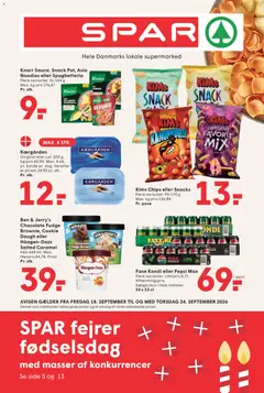 Eksempel på tilbudsavis Spar - Tilbudsavis uge 39 fra butik Spar gyldig fra 18/09/2026