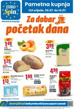 Pregled letka Eurospin Katalog trgovine Eurospin vrijedi od 08.07.2026