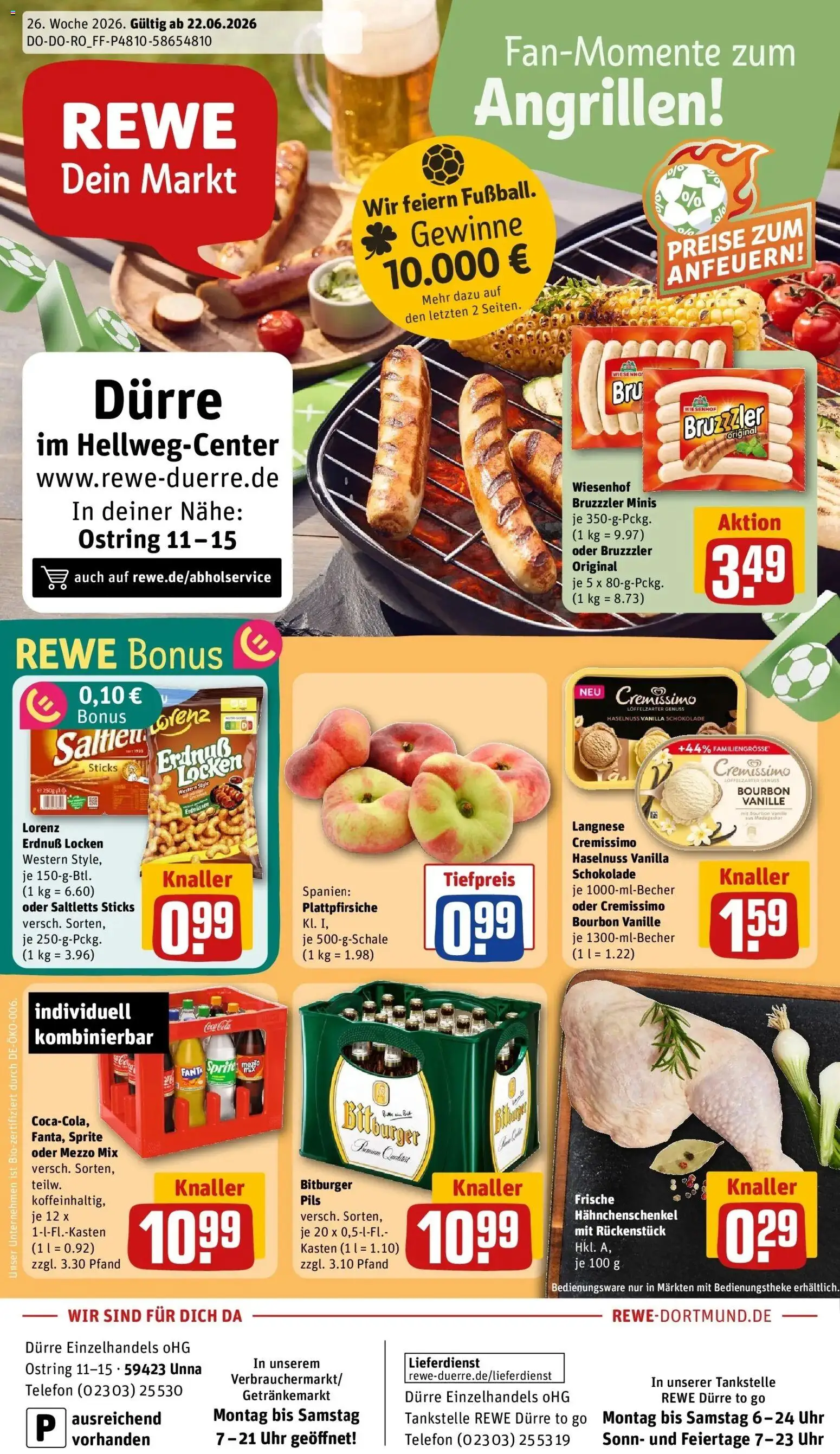 Vorschau von dem Prospekt des Geschäftes Rewe, gültig ab dem 21.06.2026