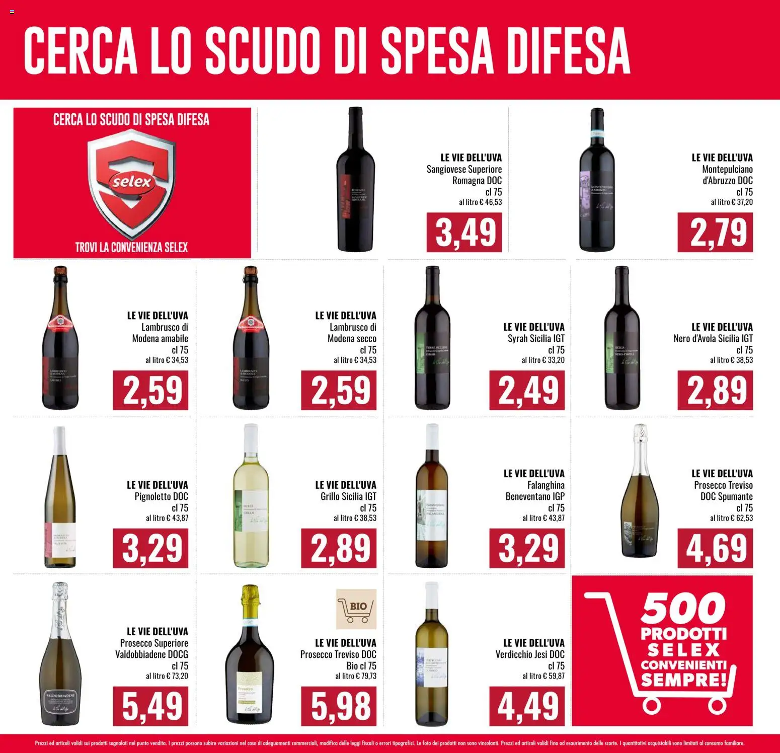 Anteprima dell'opuscolo Famila volantino Spesa Difesa dal negozio Famila valido da 08/10/2026 - Prosecco, Lambrusco, Spumante