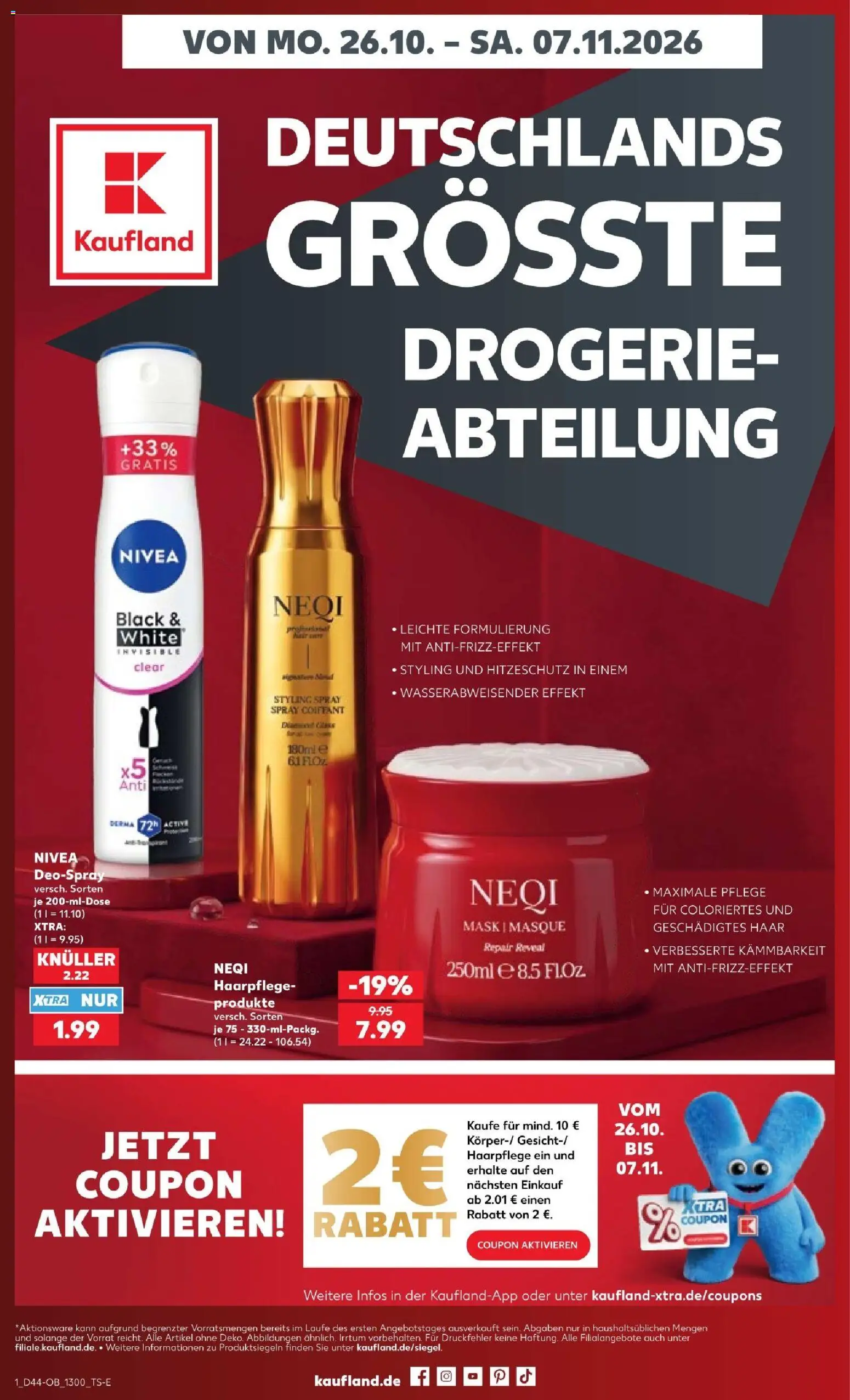 Vorschau von dem Prospekt des Geschäftes Kaufland, gültig ab dem 26.10.2026 - Deospray