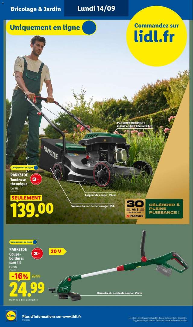 Nouveau catalogue Lidl à partir du 10/09