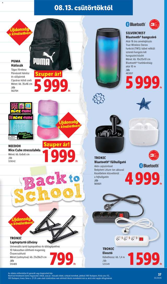 Új Lidl akciós újság 08.13.