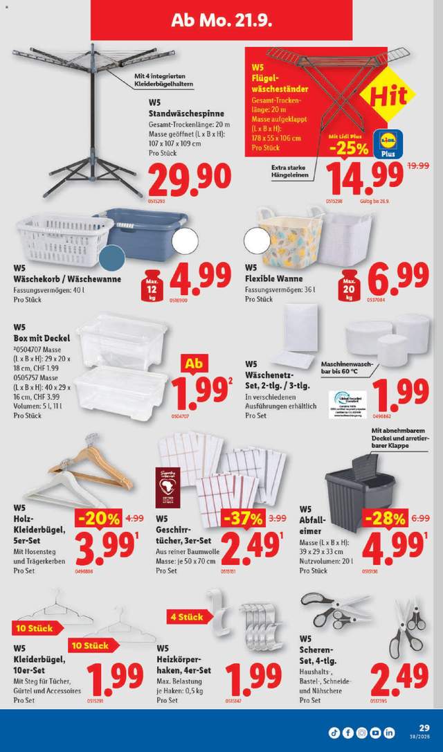 Neue Lidl Aktionen ab 17.09.