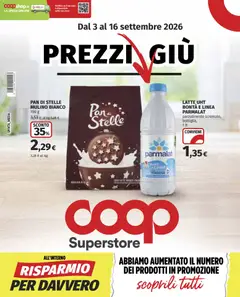 Anteprima dell'opuscolo COOP volantino Superstore Lombardia dal negozio COOP valido da 03/09/2026