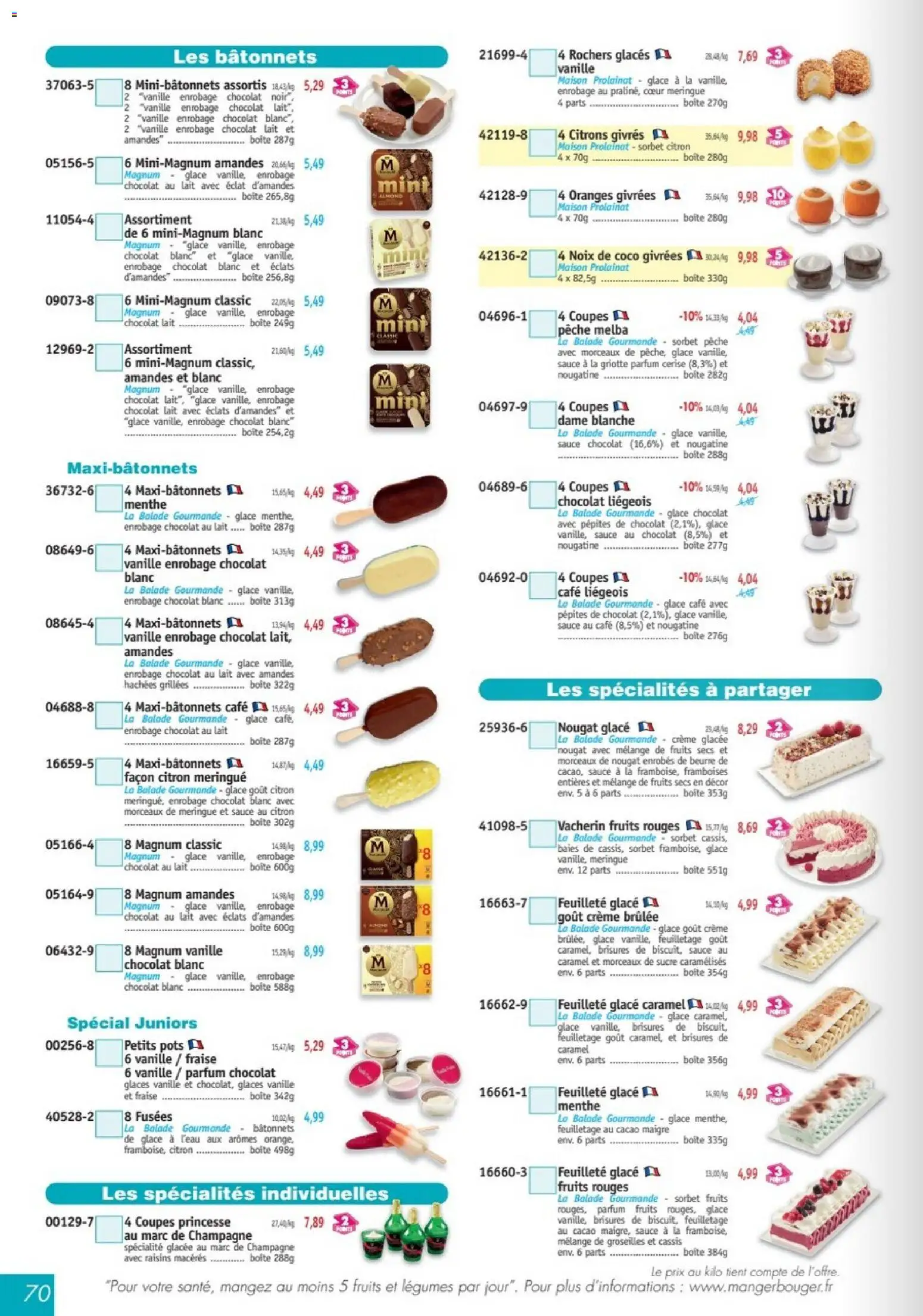 Prévisualisation de Maximo catalogue du magasin Maximo formulaire valide 26/10/2026 - Oranges, Cassis, Pêche, Beurre, Vanille, Nougat, Menthe, Spécialités