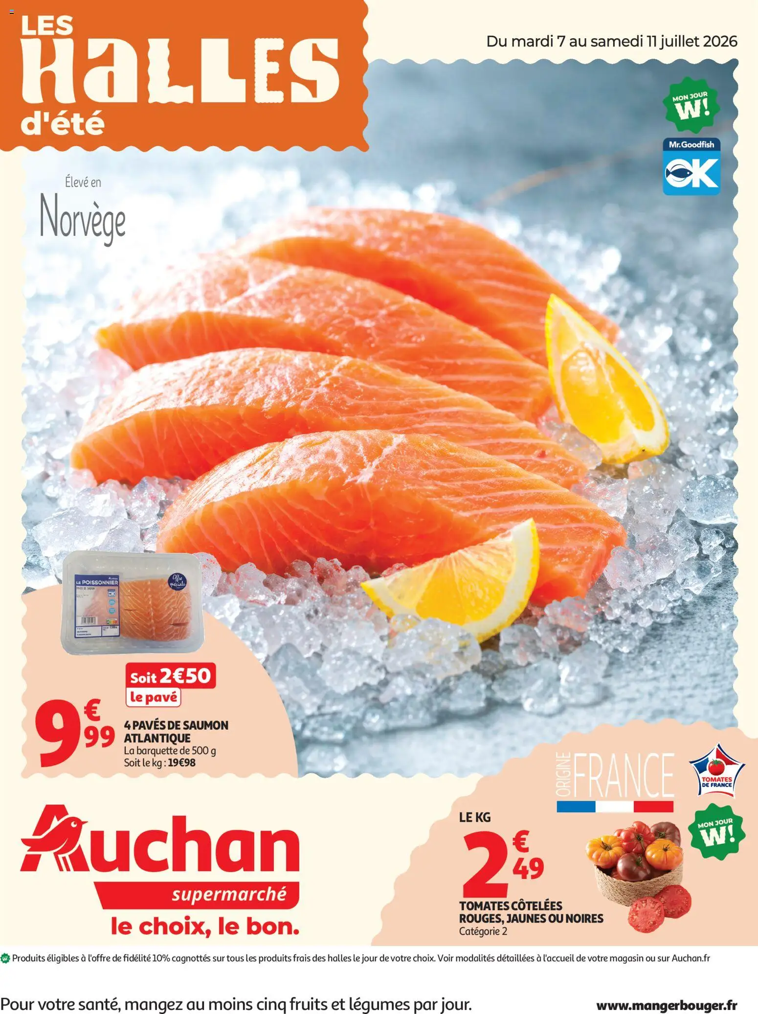 Voorbeeld van Auchan Tops, Halles supers van winkel Auchan geldig vanaf 07/07/2026 - La
