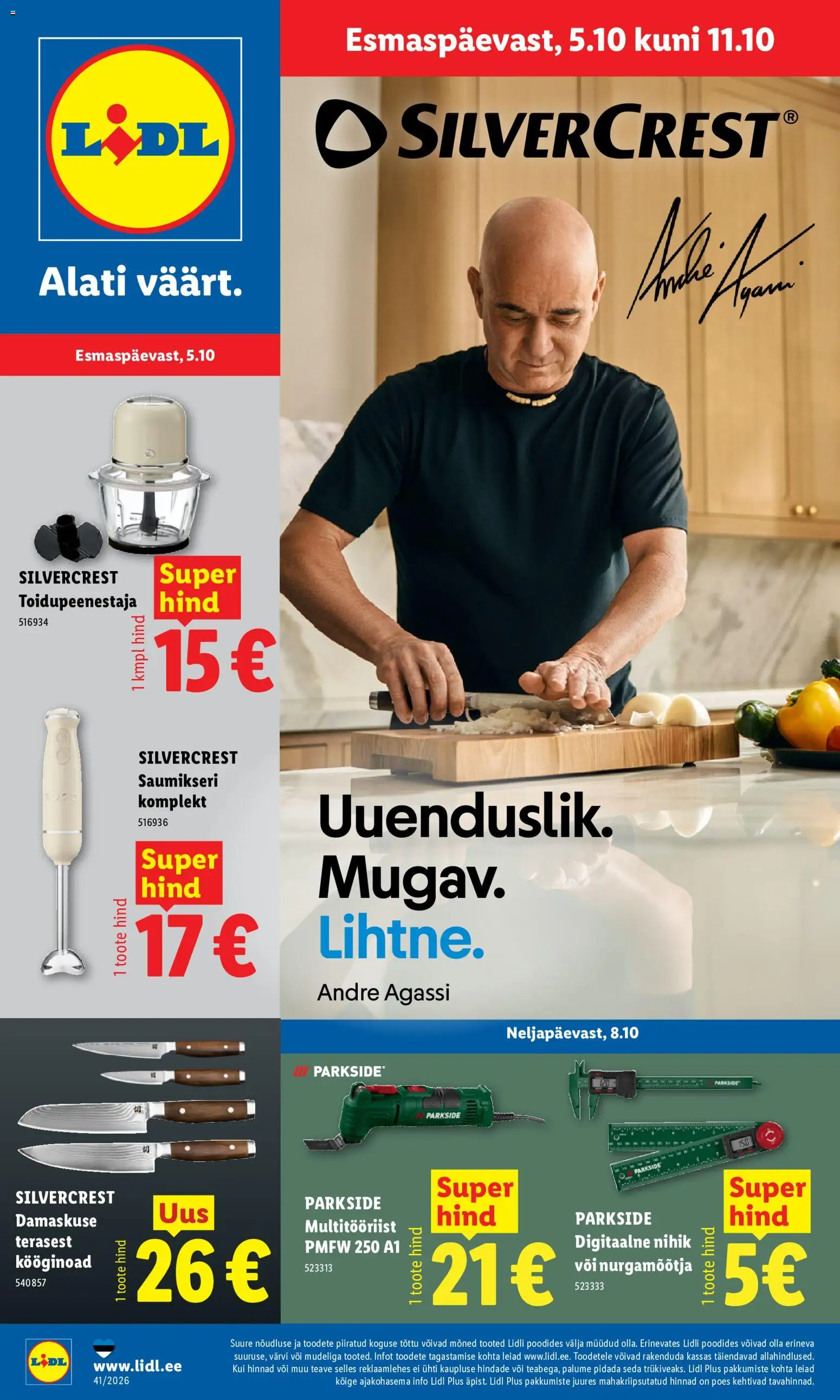 Lidl kliendilehe eelvaade alates 05.10.2026