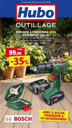 Prévisualisation de Hubo Publicité Outilage du magasin Hubo formulaire valide 01/05/2026