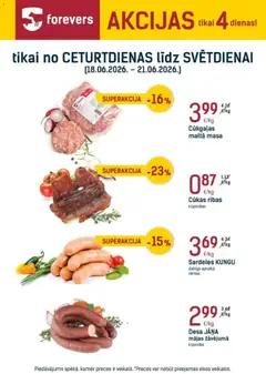 Skatīt Forevers akciju bukletu, derīgs no 18.06.2026.