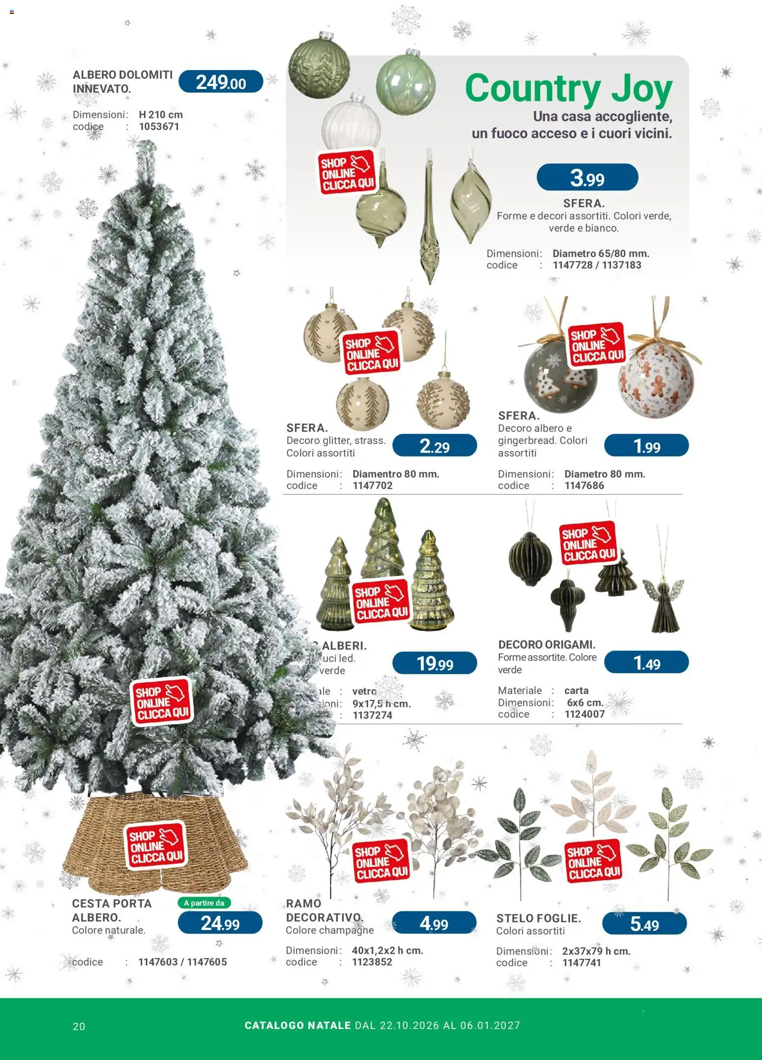 Anteprima dell'opuscolo CFadda volantino Natale dal negozio CFadda valido da 22/10/2026 - Champagne, Porta