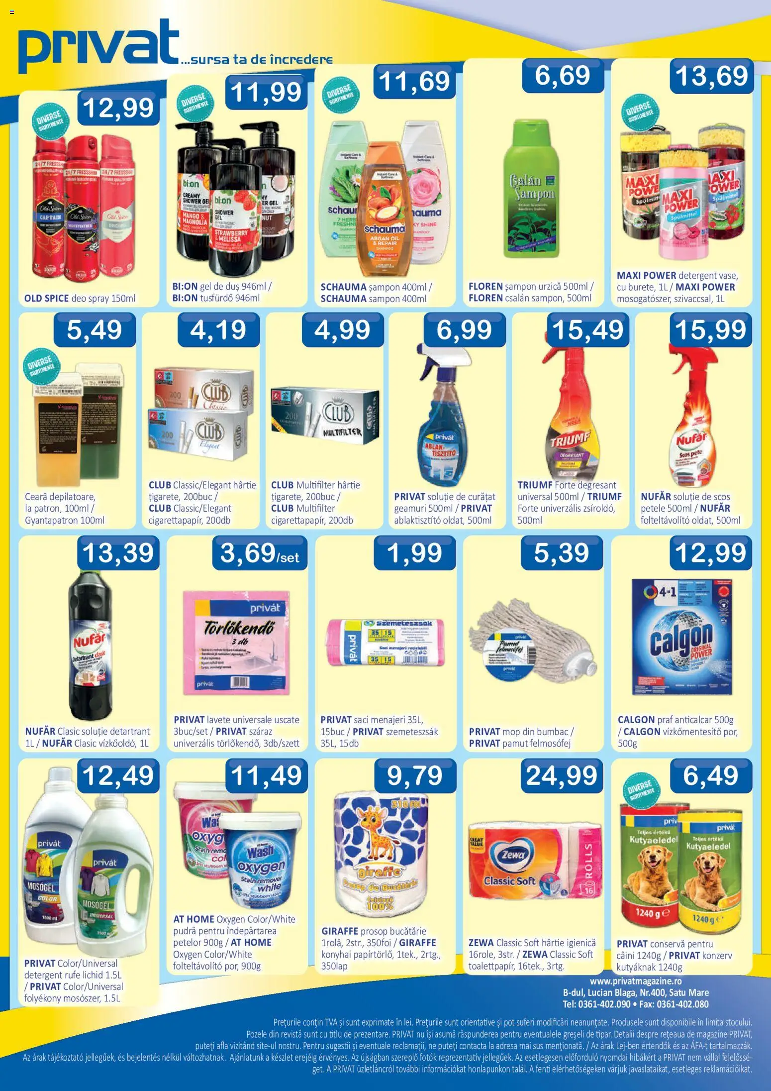 Previzualizarea de cataloage: CBA CBA Catalog Privat valabil de la 16.10.2026 - Bucătărie, Șampon, Gel de duș, Power, Old Spice, Detergent, Duș, Lavete