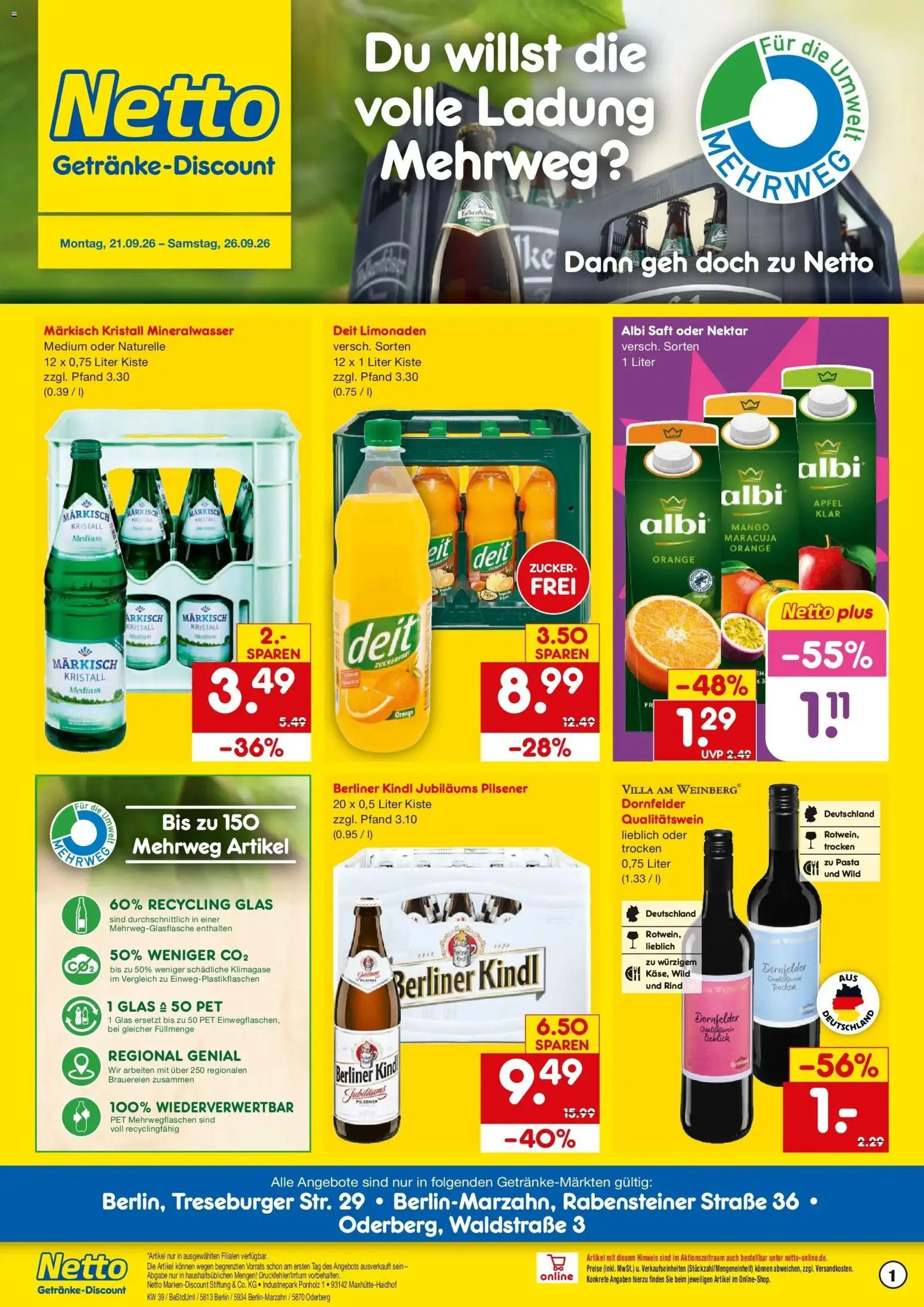 Vorschau von dem Prospekt des Geschäftes Netto Marken-Discount, gültig ab dem 21.09.2026