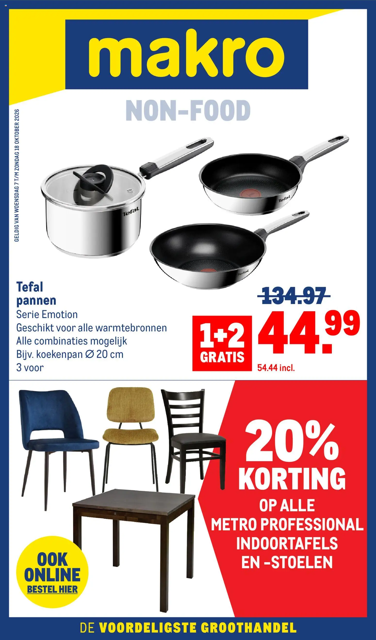 Voorbeeld van Makro folder - Non-Food van winkel Makro geldig vanaf 07-10-2026 - Pannen