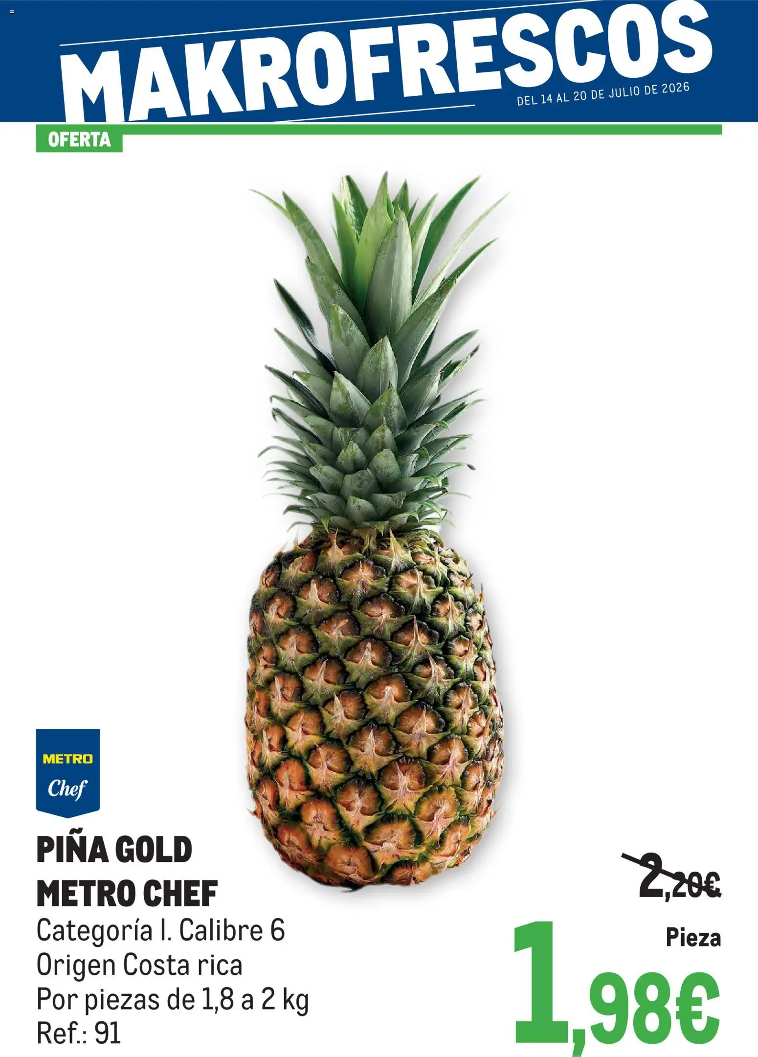 Vista previa del folleto de la tienda Makro válido desde el 14/07/2026 - Piña