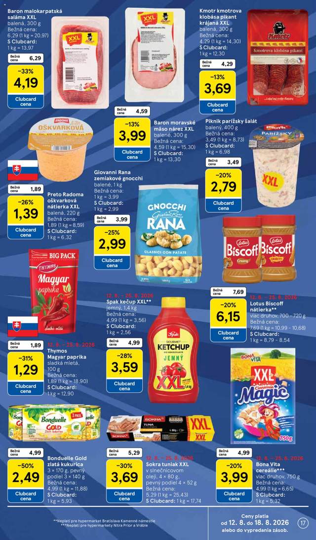 Nový Tesco leták od 12.08.