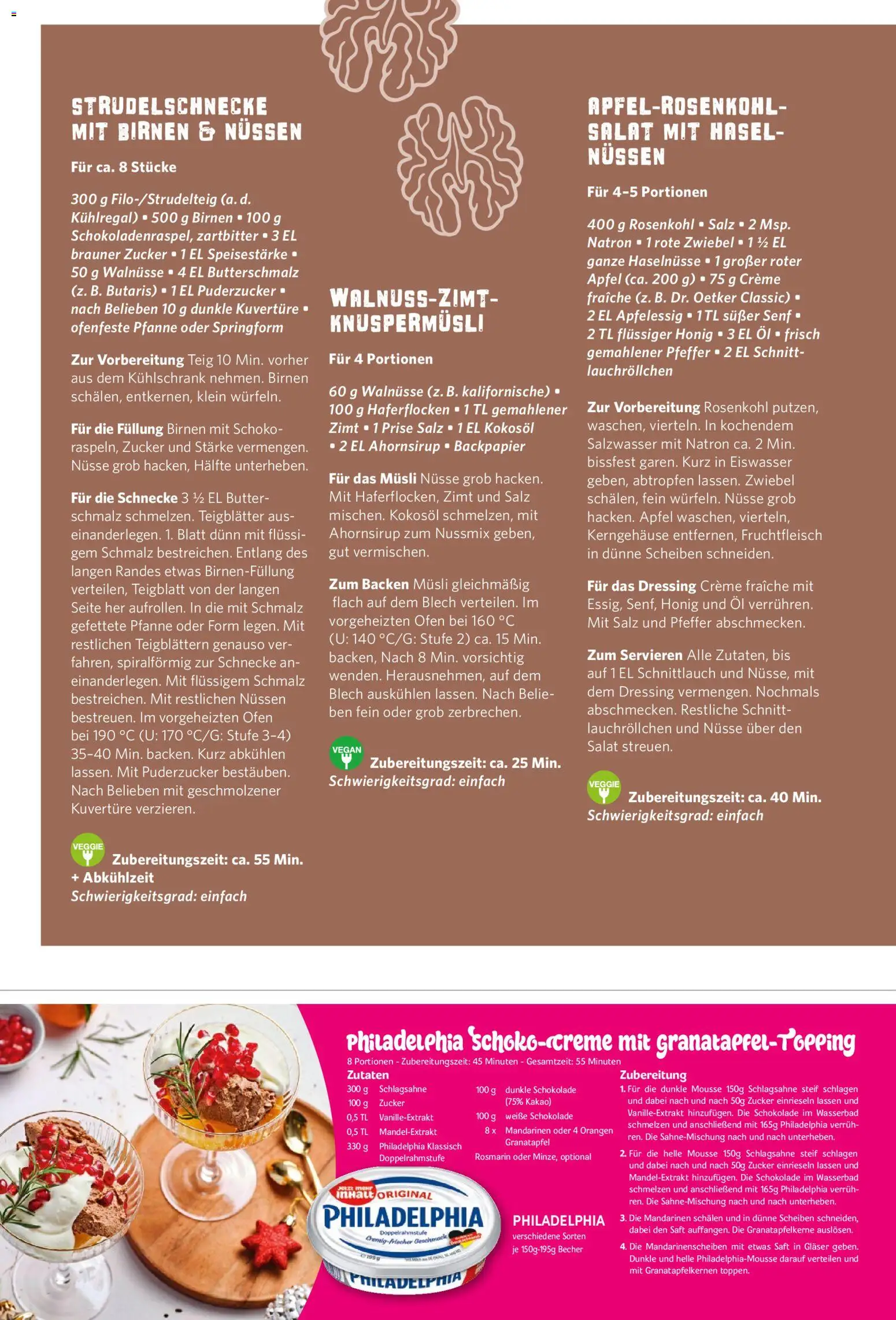 Vorschau von dem Prospekt des Geschäftes Combi, gültig ab dem 01.11.2026 - Äpfel, Granatapfel, Philadelphia, Salat, Ofen, Walnüsse, Schlagsahne, Zucker