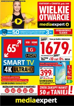 Pogląd gazetki "Mediaexpert promocje - Wielkie otwarcie Siemianowice Śląskie" ze sklepu Mediaexpert ważnej od 27.08.2026