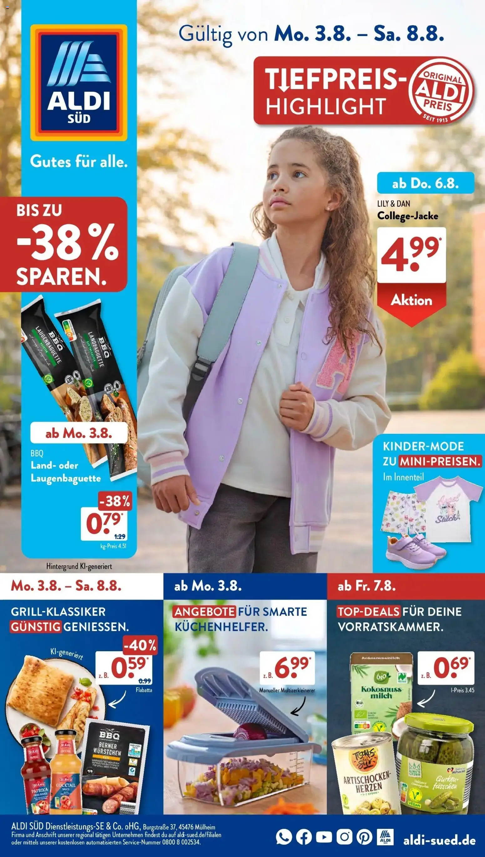 Vorschau von dem Prospekt des Geschäftes Aldi Süd, gültig ab dem 03.08.2026