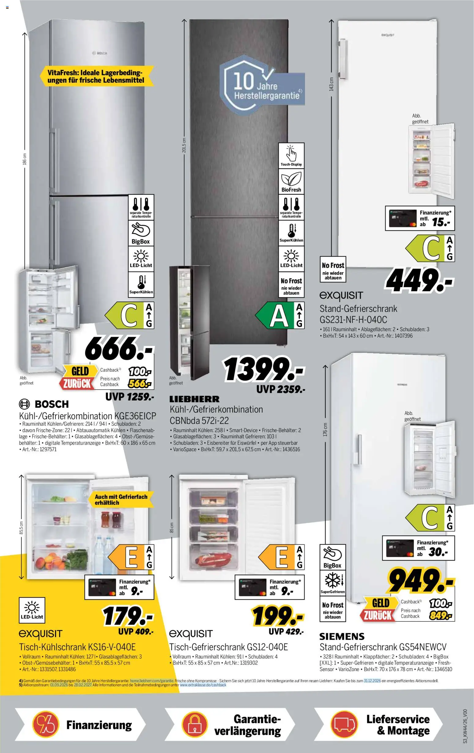 Vorschau von dem Prospekt des Geschäftes Medimax, gültig ab dem 24.10.2026 - Bosch, Siemens, Liebherr, Box