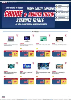 Anteprima dell'opuscolo Trony volantino Castel Goffredo dal negozio Trony valido da 17/04/2026