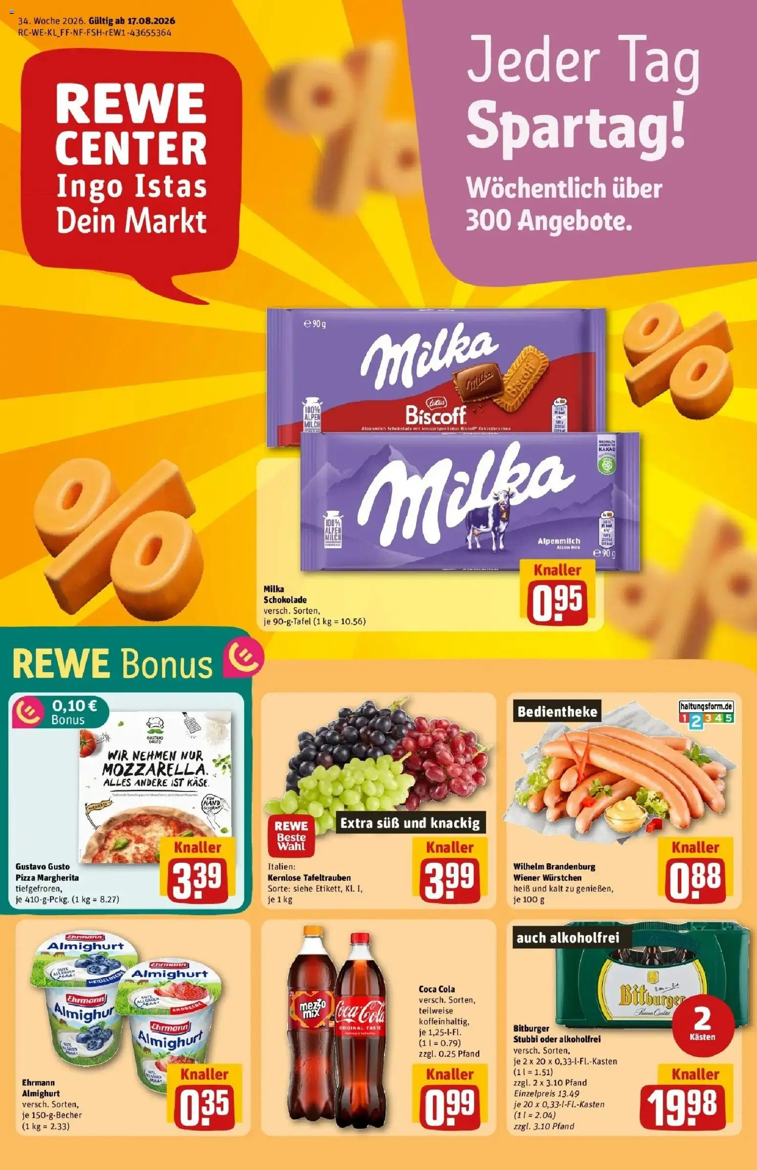 Vorschau von dem Prospekt des Geschäftes Rewe, gültig ab dem 17.08.2026