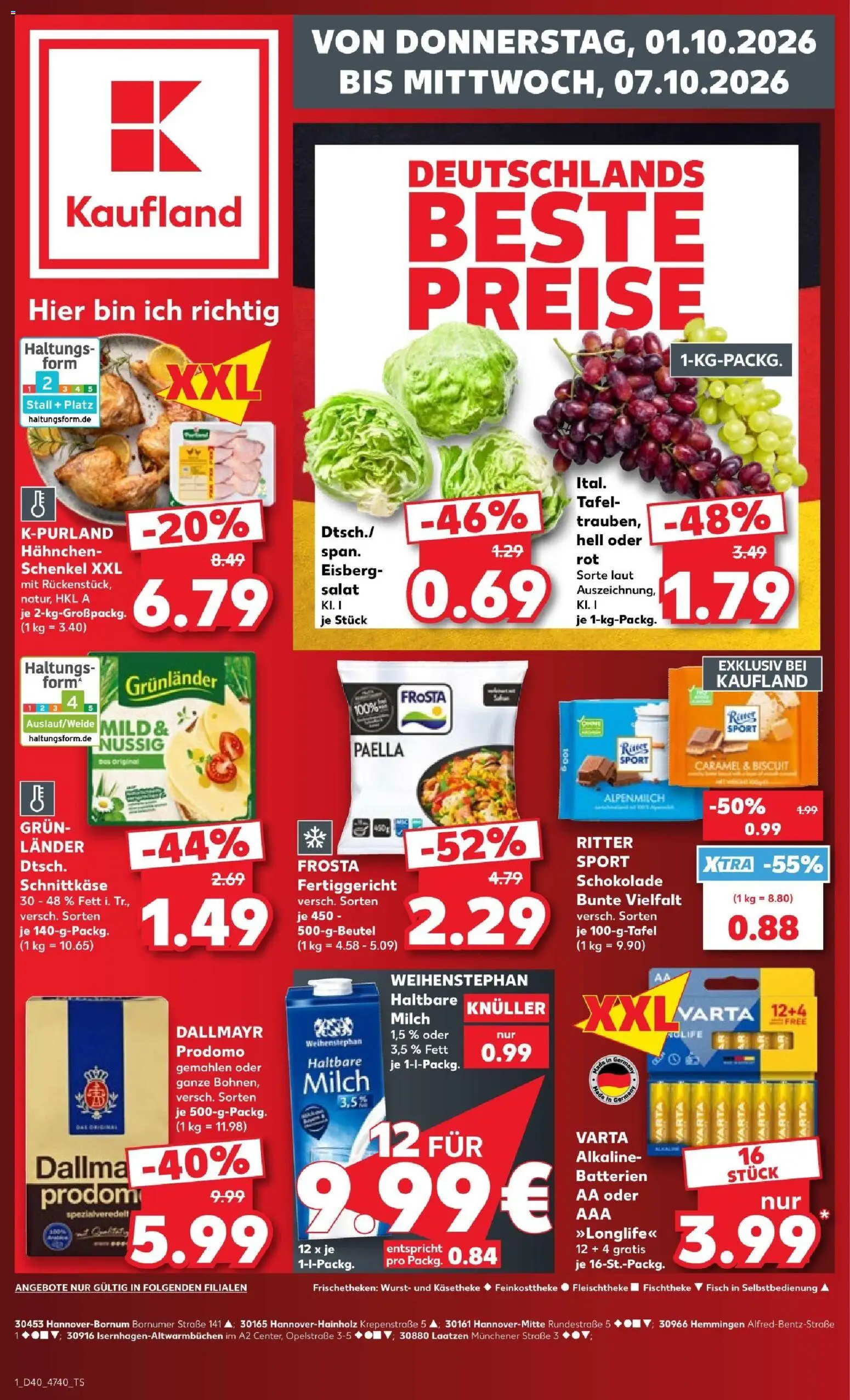 Vorschau von dem Prospekt des Geschäftes Kaufland, gültig ab dem 01.10.2026
